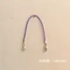 Fio de cera colorido da Coreia do Sul 15CM pulseira curta cordão com pingente fecho lagosta dupla cabeça acessórios para joias DIY