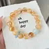 Pulseira de Cristal, Pulseira de Cristal com Pedras Múltiplas para Mulheres, Natural e Autêntica, Novo Modelo 2026, Pulseira de Cristal para Presente de Aniversário e Ano Novo