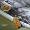 Accesorio Pequeño Pixiu Tallado en Ébano con Riqueza, Accesorio de Cuentas Sueltas de Artesanía de Secuoya, Cuenta de Cabeza de Madera para DIY