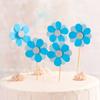 Copyright Decoración de Pastel de Cumpleaños Decoración de Pastel con Tema de Girasol Bandera Insertable Tarjeta para Pastel de Doble Pétalo