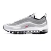 Putian Sapatos Airmax97 Retro Bala Amortecimento de Ar na Palma Inteira Sapatos Masculinos e Femininos Casuais Esportivos Tênis de Corrida