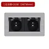 Comércio exterior 20A Painel de interruptores de alta potência duplo 13A Tomada de parede britânica com interruptor e luz indicadora 146 duas posições
