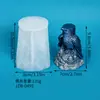 Molde de silicone para vela de coruja mãe e filho tridimensional ornamento de águia molde de decoração de mesa para casa escritório estudo águia