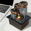 Fuente de Agua de Escritorio Más Vendida de Amazon Adorno Oficina Decoración Feng Shui Plástico Taza de Té Transfronteriza Fuente USB