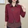Moda de Otoño 2025 Tendencia Nueva Camisa Base de Cárdigan Holgado para Dropshipping Transmisión en Vivo