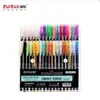 Caneta Marcadora Fluorescente Caneta de Desenho Colorida Caneta Glitter Caneta Gel Pastel Pincel de Grande Capacidade Caneta Marcadora para Caderno de Recados para Estudantes