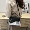 Bolso Nuevo para Mujer 2024 Bolso de Hombro Cruzado de Moda Estilo Coreano Patrón Teclas de Piano Bolso Cuadrado Pequeño Bolso de Mujer de Moda Transfronterizo