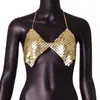 AYJ Amazon 2026 Nueva Ropa Femenina Transfronteriza Europea y Americana Camisola Metálica Sexy de Lentejuelas para Fiesta en Discoteca Ropa de Exterior Y20
