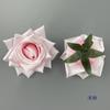Artificial 9 cm rosa flor artesanal diy falso flor acessórios roupas caixa de presente acessórios flor de casamento parede flor coluna arranjo de flores