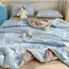 Colcha de Verão de Gaze Dupla Camada Tipo A Estilo Ins Popular, Colcha de Verão de Algodão com Fibra de Soja, Colcha Lavável à Máquina para Ar Condicionado Atacado