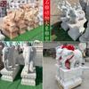 Par de Elefantes de Mármore Branco em Estoque para Entrada Externa, Escultura de Elefante de Mármore, Presente para Cerimônia de Inauguração, Escultura de Elefante de Pedra
