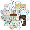 12 hojas de papel decorativo para el Día del Padre por paquete Cuenta manual transfronteriza de Amazon papel de material de fondo para álbum de fotos DIY