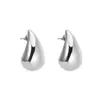 Pendientes de acero inoxidable transfronterizos estilo europeo y americano de metal acero de titanio pendientes de gota de agua moda pendientes geométricos de alta gama