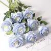 Guau Terciopelo Simulado Personalizado Rosa Individual Decoración de Pared de Flores Casera Boda Día de San Valentín Pared de Flores en Cascada Roja Mano