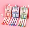 Set de Plumas Marcadoras Ins Protectoras de Ojos para Estudiantes para Resaltar Puntos Clave, Set de Plumas de Colores Estético de Alto Valor para Journaling y Dibujo