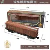 Tren de Vapor Retro Fenming con Luz, Vagón de Pasajeros, Accesorios de Vía, Piezas Suplementarias, Modelo de Juguete para Niños