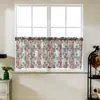 1 Pieza Cortina Corta con Patrón Multicolor Cortina para Ventana de Cocina Media Cortina Decoración de Ventana Pequeña Transfronteriza Poliéster Algodón