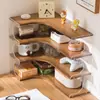 Prateleira de Armazenamento para Mesa, Estante de Canto de Mesa, Prateleira de Armazenamento para Estação de Trabalho, Mesa de Trabalho para Estudante, Estante Simples, Prateleira de Armazenamento para Dormitório