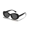 Óculos de Sol Raine Novo Estilo Europeu e Americano Retrô com Armação Oval Cat-Eye para Homens e Mulheres UV400 Anti-UV Estilo Spicy Girl