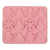 Molde de Silicone Natalino com 12 Cavidades Homem de Gengibre Floco de Neve Árvore de Natal Chapéu de Boneco de Neve Chocolate Fondant Forma para Assar Bolo