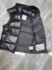 Chaleco de Algodón Transfronterizo Mengjia para Hombres y Mujeres con Capucha Desmontable, Mismo Estilo que Meng, Chaleco Chaqueta Impermeable Clásico Nfc Brillante