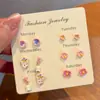 Miles de Conjuntos de Pendientes Lindos y Sencillos para Mujer, Colección para Puestos Callejeros, Pendientes de Alta Venta, Elegantes y Compactos, Pendientes Estilo Coreano al por Mayor