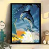 Pintura de diamantes hecha a mano DIY bordado de diamantes paisaje bosque lago versión coreana 5D con marco Amazon lote de fábrica ventas directas