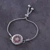 Regalo novia acero titanio hueco aromaterapia abierto pulsera aceite esencial tamaño ajustable europeo y americano pulsera perfume moda
