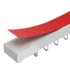 Riel para Cortina Adhesivo Sin Taladro Deslizamiento Silencioso Tipo Gancho Simple Accesorios Guía Riel Barra de Cortina con Polea