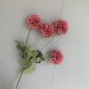 Crisantemo bola de 4 cabezas simulación bola de cebolla crisantemo ping pong diente de león decoración arreglo floral guía de camino salón de bodas flor falsa bola de simulación