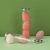 Huevo de Belleza Súper Suave, Elástico al Instante, Sin Polvo, Cilindro de Hojalata, Paquete de 3 Huevos de Belleza, Forma de Calabaza Gota de Agua, Huevo de Maquillaje Biselado