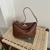 Bolso pequeño de patrón tejido retro a la moda para mujer, nuevo modelo 2026, bolso tipo empanada versátil de alta gama, de hombro, cruzado, de mano