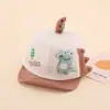 Nuevo sombrero de primavera para niños lindo dinosaurio niña de bebé gorra con visera bebé niño protección solar sombrero para el sol
