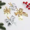 Lazo de Navidad Brillante Nuevo Flocado Transfronterizo Decoración DIY de Escena Festiva Lazo para Árbol de Navidad