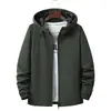 Chaqueta de primavera para hombre, fina, con capucha, combina con todo, informal, impermeable, resistente al viento, para exteriores, informal, para hombre.