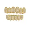 Amazon Europeo y Americano Transfronterizo K Chapado en Oro Microincrustado Circonio Joyería Dental Personalizada Joyería Dental Exclusiva Brackets Hip-Hop