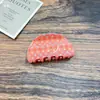 Pinza Elegante para el Cabello de Acetato con Lunares Retro de Verano, Pinza de Tiburón Grande Simple, Accesorio Versátil para el Cabello para la Parte Posterior de la Cabeza