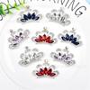Venta al por mayor de fábrica de colgantes de corona, flor y ópalo con diamantes de imitación de perla, joyas, agujeros para zapatos y bolsos, accesorios de bricolaje.