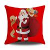 Funda de Cojín de Lino de Dibujos Animados de Papá Noel Reno Transfronterizo Decoración del Hogar Regalo Vacaciones