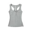 Colete Pequeno de Verão Versátil Patchwork de Renda nas Costas Transparente Feminino Decote U Pulôver Botão Sem Mangas Top Base