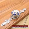 Sapateiro armário guarda-roupa Handle Cabinet europeu moderno simples cerâmica pastoral liga de zinco único furo prata punho fábrica