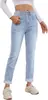 Moda Femenina de Comercio Exterior Verano 2026 Tendencia Europea y Americana Jeans Nuevos Versátiles Elegantes Pantalones Largos de Pierna Recta en Stock