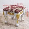 Banqueta Pequena Estilo Europeu, Banqueta Baixa para Sala de Estar, Banqueta de Tecido para Uso Doméstico, Banqueta de Piano para Quarto, Banqueta de Guzheng, Banqueta para Trocar Sapatos, E-commerce Transfronteiriço