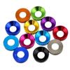 Tornillos de Aleación de Aluminio Multicolores con Cabeza Avellanada y Cabeza Plana con Arandelas Planas Redondas M3M4M5M6 Resistentes a la Corrosión y Duraderos