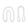 Cuerda de Nylon Resistente al Desgaste de Alta Resistencia Eslinga de Elevación Hebilla en Dos Extremos Hebilla Doble Eslinga de Nylon Blanca Eslinga Redonda