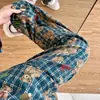 Pijama de Niña a Cuadros Marrones con Oso, Conjunto de Cárdigan con Cuello de Encaje para Primavera y Otoño, Ropa de Casa para Dormitorio de Estudiantes