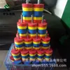 Bola de Espuma de Moagem EVA Colorida Tubo Oco EVA de Alta Elasticidade Dados de Brinquedo para Crianças Moagem e Moldagem