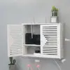 Router Inalámbrico Caja de Almacenamiento Wifi Sin Taladro Estante de Pared Puede Estar de Pie o Colgarse en la Pared para Cubrir la Caja del Medidor Eléctrico