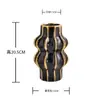 Arranjo de Flores Cerâmico Moderno Entrada Sala de Estar Pousada Hotel Criativo Branco Preto Dourado Vaso Utensílios para Flores Artesanato Enfeites