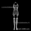 Lingerie Sexy Uniforme Bodysuit Jacquard Elegante Bodystocking Meias Abertas no Gancho Comércio Exterior Novo Modelo W287